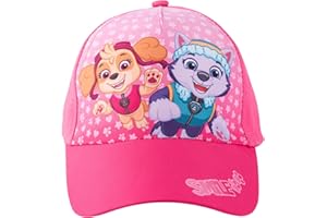 United Labels Paw Patrol Cap für Kinder, Skye und Everest, Rosa Pink, Basecap verstellbar, Kappe für Mädchen