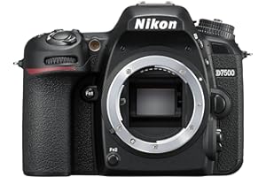 Nikon D7500 Body Fotocamera Reflex Digitale, 20,9 Megapixel, Wi-Fi, Bluetooth, SD 8GB 300x Lexar, Nero [Nital Card: 4 Anni]