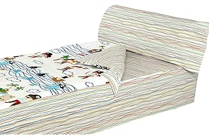 Montse Interiors, S.L. Saco nórdico Estampado con Cremallera y Bajera Ajustable (para Cama de 90x190/200, Caribe)