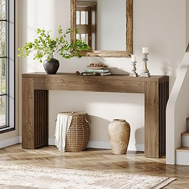 VASAGLE Tafel VASAGLE Nachtkastje, Bijzettafel Met Een Lade En 2 Planken Ruimtebesparend 35 X 35 X 70 Cm Grijs Zwart Let502b02 Consoletafel Stopcontact