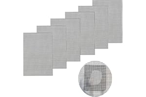 CHONGQILAO Nastro Ripara Zanzariere, 6 Pezzi Nastro per Riparare Zanzariere, Nastro Adesivo Ripara Zanzariere in Fibra di Vetro Toppe Adesive per Zanzariere Patch, Set di Riparazione per Zanzariera Ripara