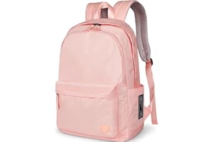 HAMUNI School Backpack Girls Boys College Rucksack Unisex Classic Lightweight Casual Daypack College Travel Business Work Bag for Men Women fits 15.6 Inch Laptop