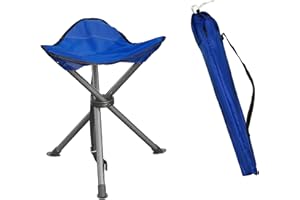 SHADDOCK FISHING Outdoor Portable Folding Stool Leisure Slack Lightweight Stool Chair Heavy Duty Camping Fishing Hiking Picnic Garden BBQ Chair Mountaineering Travel House-Using Recreation