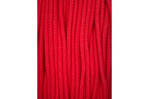 Slantastoffe Kordel Baumwolle 8mm rund Schnur Turnbeutel Seil 17 Farben (Rot, 3m)