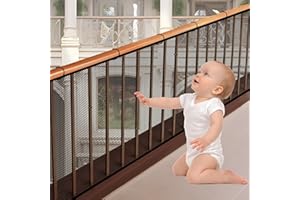 BEGONIA Kinder Sicherheitsnetz,300x90cm Kinder Treppenschutznetz,Baby Balkon Geländer 3 Meter Treppenhaus Sicherheitsnetz,Haushalt Rausfallschutz Netz,für Schutz von Kindern Haustieren