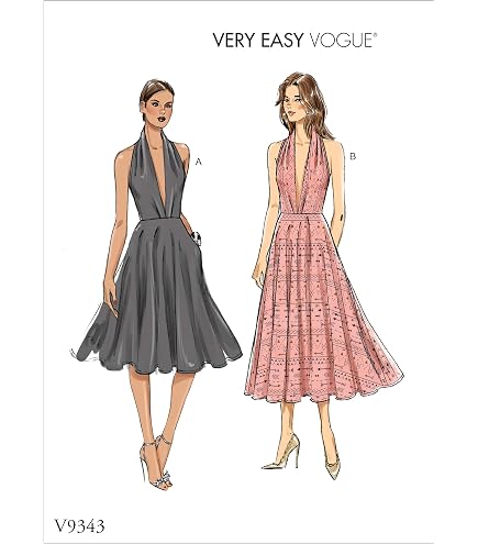 Vogue Patterns Cartamodello Vestito Donna V1883E5 – Taglie 14-16-18-20-22 (E5)