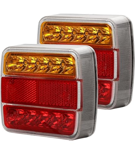 Kit De 2 Luces Traseras Para Remolque De 40 LED, Luces De Freno Intermitentes Y Marcha Atras Resistentes Al Agua Aptas Para Camiones Autocaravanas Utv Y Barcos De 10 30 V 89473448