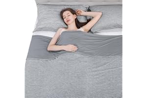 Elegear Kühldecke 200 x 220cm, Japanische Arc-Chill 3.0 Q-Max>0,5 Kühlfasern Selbstkühlende Sommerdecke, Doppeltes Kältegefühl absorbiert Körperwärme, kühlende Decke für Menschen Dünne Wohndecke Grau