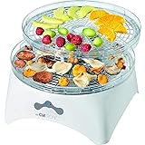 Clatronic DR 3525 Dörrautomat (300 Watt, trocknet Obst, Gemüse, Kräuter, Fleisch und mehr, 5 stapelbare Ebenen, 2 Temperaturs