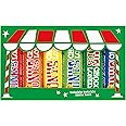 Tony's Chocolonely Rainbow Tasting Pack Christmas Edition - Small Chocolate Bars - Gifting Package - 6 Different Flavours - Dark and Milk Chocolate Gift - Sweets To Share - Belgian Fairtrade Chocolate