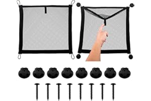 VEHIRIE Rete Portaoggetti Tasca Oganizer, 40 x 35 cm Tasca Protettivo Mesh Net per Universale per SUV, Truck di Auto