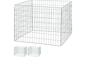 Relaxdays Set de 3 Compostadores, Compostadora Jardín, Contenedor Compost, Acero, 560 L, 70 x 90 x 90 cm, Verde Oscuro