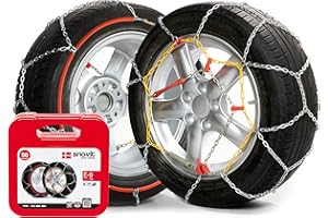 SNOVIT E-9 Talla 90 - Cadena de nieve metálica 9mm. Turismo. Certificación EN-16662-1. Set 2 Uds.
