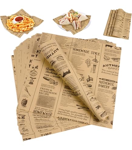 1000x Hamburgerpapier Sandwich & Burgerpapier XL Bogen 33x38cm extra fettdicht 1000x Hamburgerpapier Sandwich & Burgerpapier XL Bogen 33x38cm extra fettdicht