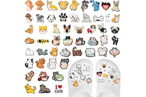 Pilikoll Zawieszki Dekoracyjne do Butów dla Kotów i Psów - Wodoodporne PCW do Chodaków - dla Dzieci, Chłopców, Dziewcząt