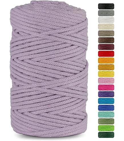 Corda Di Cotone Naturale Aoneky Per Macramè E Decorazioni - 14mm X 30M, Resistente E Versatile - Foto 8
