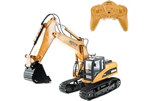 efaso 1:14 RC Bagger 1350-2,4 GHz Baustellenfahrzeug mit Licht und Sound, Aufnahmemodus und umfangreichen Steuerungsmöglichkeiten