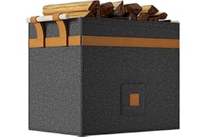 ESTEFANLO Log Basket, Log Baskets for Wood Burner Indoor, Wood Baskets, Firewood Basket