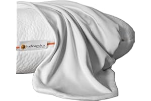 ‎NACHTWAECHTER Nachtwaechter Kissen-Bezug für Seitenschläfer- und CPAP-Kissen LINA, grau