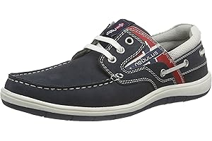 Nebulus T155 Leder-Bootsschuhe Riva, Schuhe, Sneaker, Leder