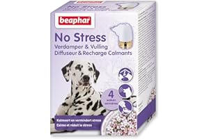 Beaphar – NO Stress – Diffuseur électrique calmant à la Valériane pour Chien – Réduit Le Stress & problèmes comportementaux sans dépendance – 4 semaines d'action – 1 Prise + 1 Recharge 30 ML