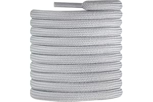 CCSOFTIME Lacets Chaussures Ronds pour Bottes 4mm Résistants Lacets Baskets pour Chaussurs de Randonnée de Sécurité de Travail