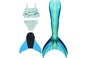 NAITOKE Queue de sirène pour Enfant Fille déguisement Sirene Fille,NAGC-AAR,120