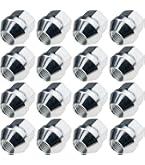 Lot De 20 Écrous De Roue M12 X 1.25 - Coniques SW21 Noirs - Pour Jantes Acier