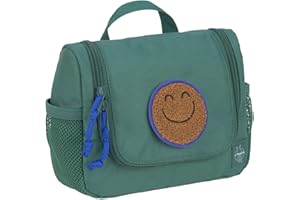 LÄSSIG Kinder Kulturtasche Waschbeutel Waschtasche Kulturbeutel zum Hängen/Mini Washbag Dark Green