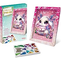 Lansay – Collection Sequins Dauphin – Kit Créatif Tableau étincelant – Dès 7 Ans – Activité Manuelle Calme