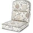 Alfresia Java Cane Conservatory Cushion - Chair Replacement Cushion, Low Back, Cotton Shell, Thick Foam Filling, Chair Cushion, For Conservatory Furniture, Range of Patterns(Bamboo Natural)