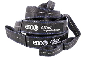 ENO Eagles Nest Outfitters Atlas - Correas para Hamaca con Bolsa de Almacenamiento, Capacidad de Carga de 180 kg, 2,7 m x 2 a 3,8 cm