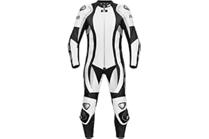 ‎XLS XLS Lederkombi Einteiler in schwarz weiß hochwertige einteilige Motorradkombi