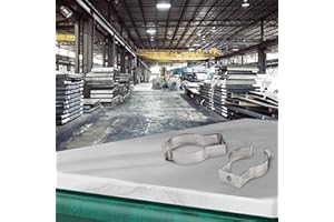 REACHMALL Federschlaufenklammern, offene Federklammern, robuste Manganstahl-Werkzeugklammern, robust, 6–28 mm, für Garagen, Hütten, Innenhöfe, Schränke (28 mm), 10 Stück