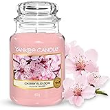Yankee Candle Candela profumata in giara grande | Fiore di ciliegio | Durata Fino a 150 Ore