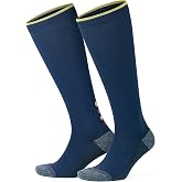 GoWith Erkek ve Kadın İ&ccedil;in Renkli Havlulu Dikişsiz (20-30 mm Hg) Basın&ccedil;lı U&ccedil;uş Seyahat &Ccedil;orabı 3595