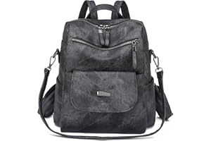 Puwuzixi Women Backpack Waterproof Anti-Theft Lightweight PU Fashion Travel Multipurpose Convertible Purse Shoulder Bag Handbag Backpack