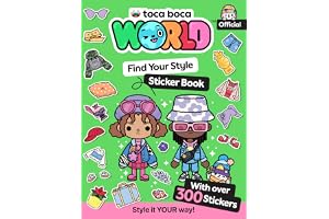 Toca Boca Find Your Style Sticker Book: a stylish sticker book based on the popular iPad app for kids. The perfect gift for k