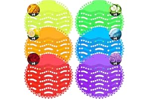 B2Jiu 24 Stück Urinalsieb Deodorant Aromatische Tablette, Urinalsieb mit Duft Matren, 3D Wellen Pissoir Spritzschutz Urinaleinlage Einsatz für Toiletten im Büros, Stadien, Schulen, Hotels