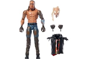 Mattel WWE Elite Action Figure & Accessories, Series #119, 6-inch Collectible Dexter Lumis with 25 Articulation Points & Swappable Hands