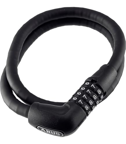 ABUS Câble-Antivol 4408C Serrure à Combinaison - Câble Acier 65cm Niveau Sécurité 2