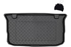 M MOTOS Tapis de Coffre en PE pour Renault Twingo III 2014-2018 Rendez Votre Voyage Plus Confortable grâce à ce Tapis de Voiture Durable - Tapis de Coffre de Voiture Tout Temps, Protection Contre Les