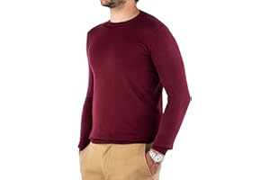 Cashmere Zone - Maglione Uomo Girocollo in Puro Cotone Egiziano Artigianalità Italiana e Confort a Manica Lunga
