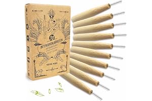 Nature Nerds - Spazzolini interdentali in un set (10 pezzi) 0,4 mm - ISO 0, realizzati in bambù coltivato in modo sostenibile / 10 scovolini interdentali