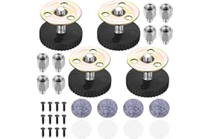 BUT OSWETF Piedini per Mobili Regolabili in Altezza , 4x Piedini Regolabili per Mobili, Gambe Piedi Regolabili per Mobili Tavolo Sedia Divano Letto Piedini di Livellamento con Tappetino Antiscivolo, (64-87mm)