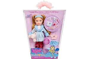 Bratz Slumber Party - Muñeca de Moda Cloe - con 2 Juegos de Pijamas, Animal de Peluche y Accesorios - Adecuada para Niños y Coleccionistas