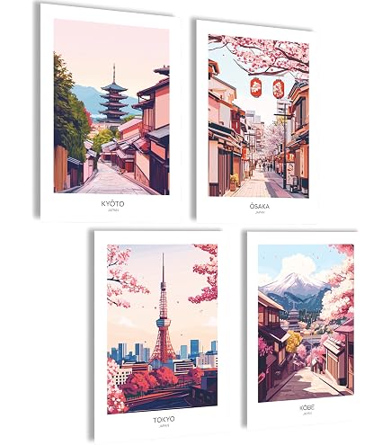 Impression Sur Toile ARTTOR 100x40cm - Paysage Asie Japon, Déco Murale