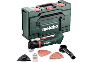 Metabo Akku-Multitool MT 18 LTX – 613021840 – 18 V – Zum Sägen, Schleifen, Schaben und Raspeln verschiedenster Materialien – Ohne Akku und Ladegerät