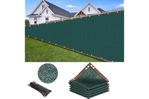 MALLOOM Privacy Fence Screen Green Garden Privacy Fence Panels Covering Chain Link Garden Fence Heavy Duty Gardens Windscreen Fencing Mesh for Outdoor Balcony Backyard Deck Porch Patio (6.5 x 33 ft)
