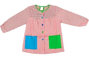 Etrexonline Bata Escolar Niño o Niña Babi Escolar Infantil para Guarderia y Colegio con Botones